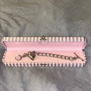Juicy Couture Silver Charm Bracelet circa 2000s